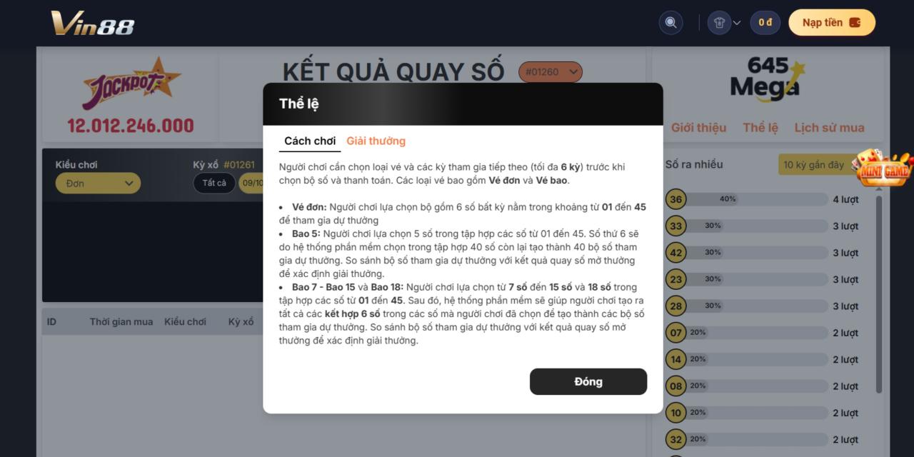Cách Chơi Mega 6/45 Tại Nhà Cái