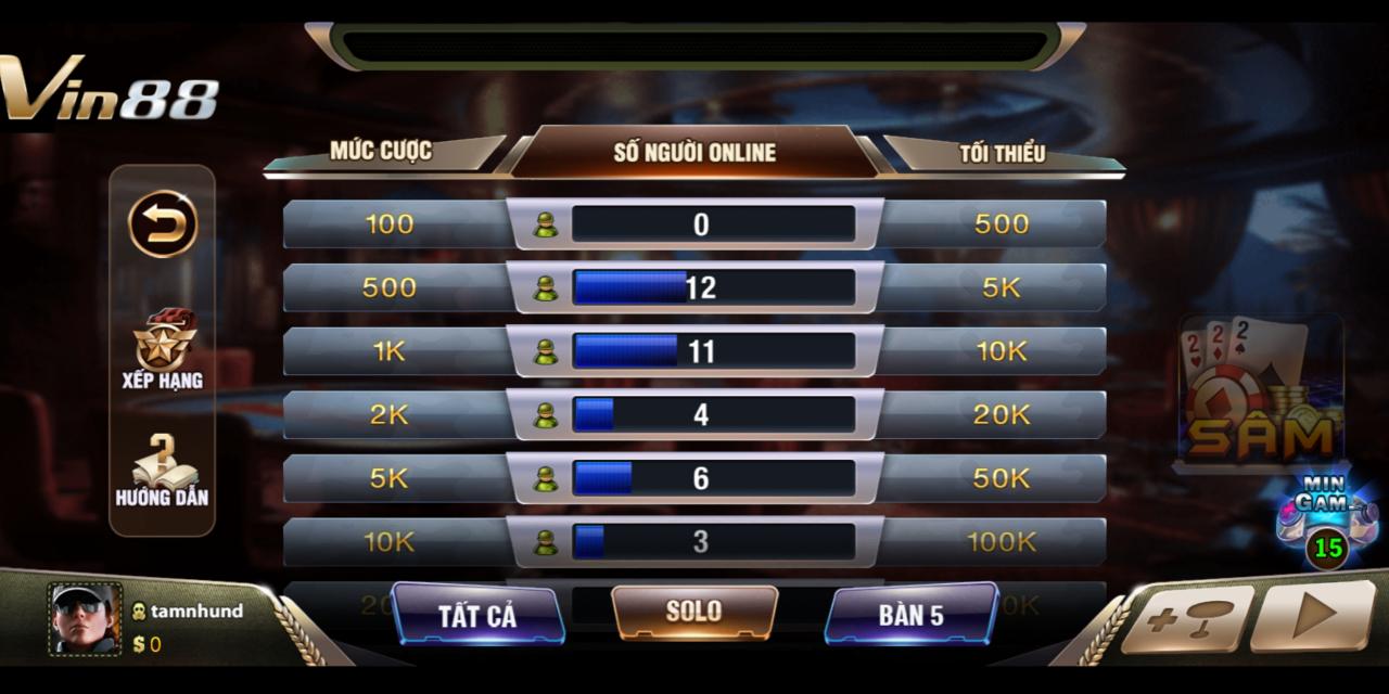 Giới Thiệu Game Bài Sâm Lốc Tại Vin88