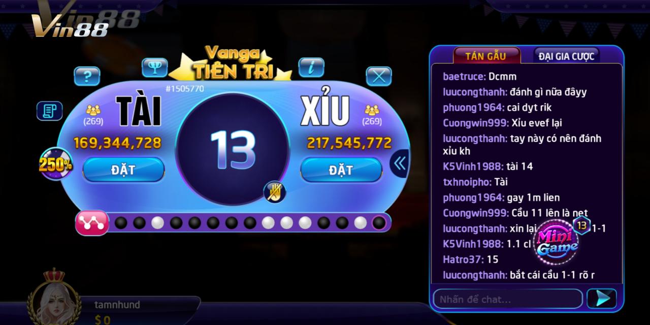 Giới Thiệu Về Tài Xỉu Tại Nhà Cái Vin88