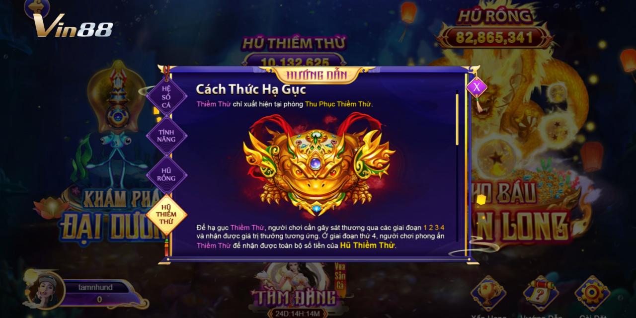 Hũ Thiềm Thừ Trong Vua Săn Cá Tại Vin88