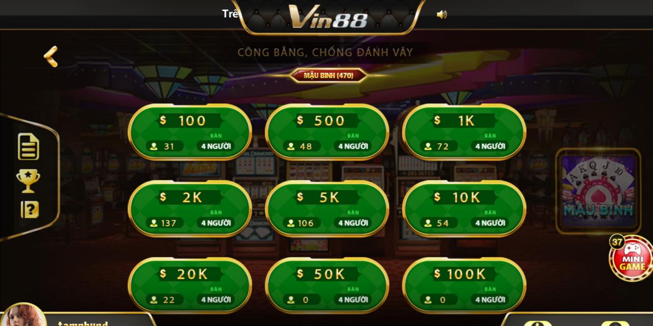 Mậu Binh - Game Bài Đổi Thưởng Hấp Dẫn Tại Vin88