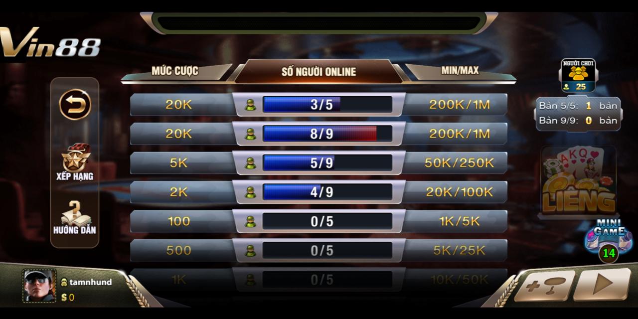Tìm Hiểu Game Bài Liêng Tại Nhà Cái Vin88