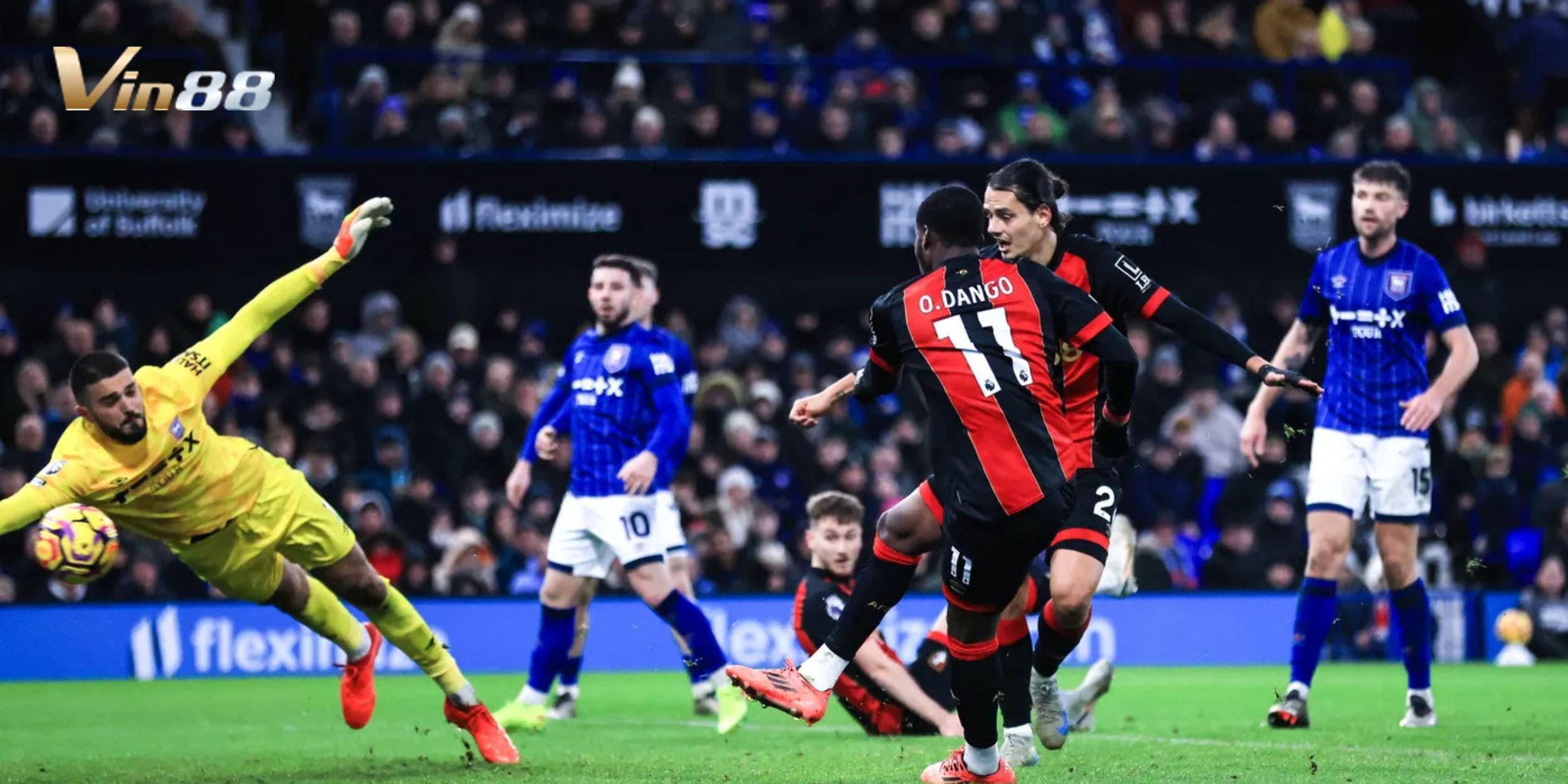 AFC Bournemouth có thành tích tốt hơn Ipswich Town khi đối đầu