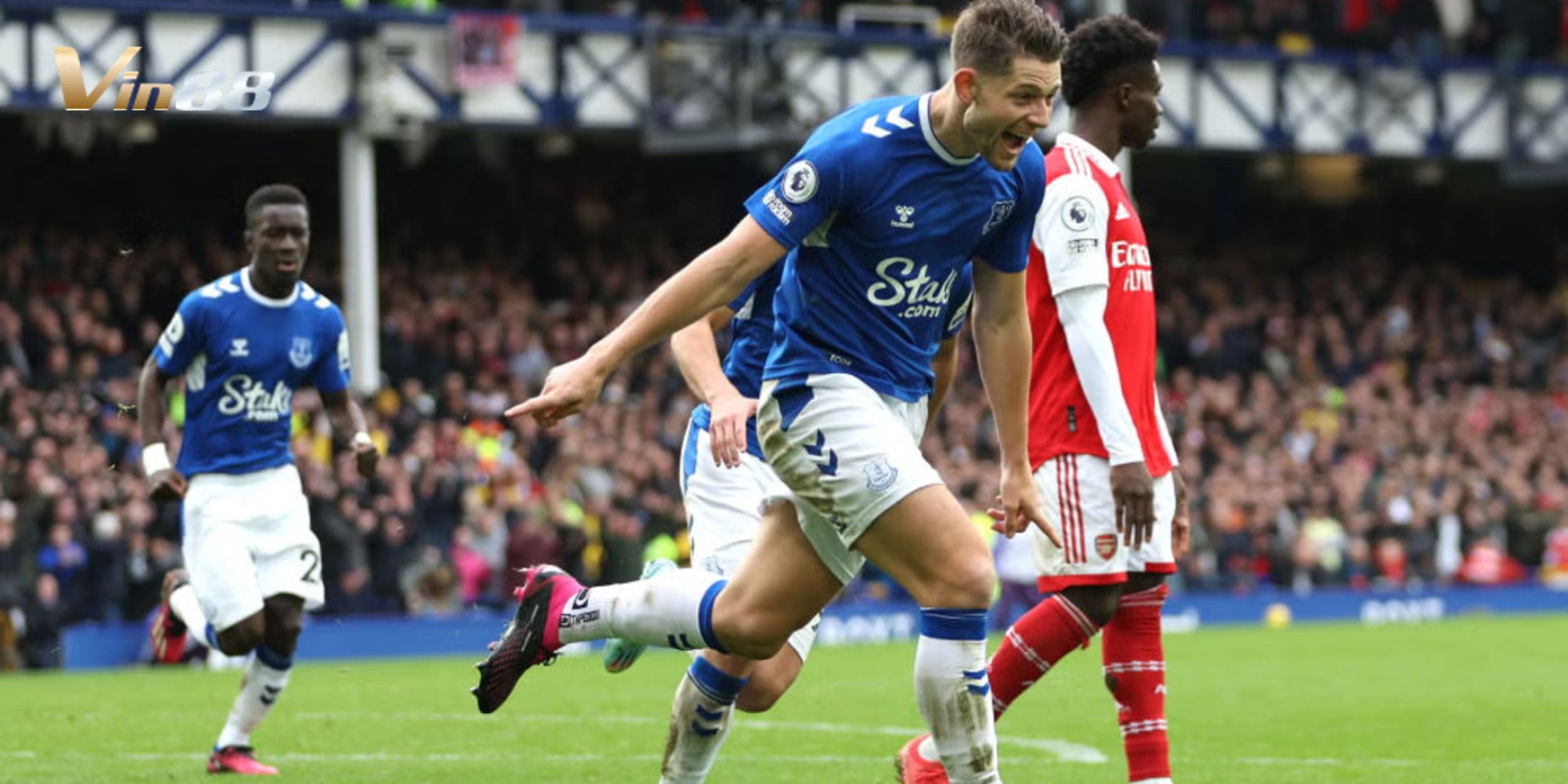 Everton tuy được đánh giá yếu hơn nhưng cũng có rất nhiều lần gây bất ngờ khi thắng Arsenal